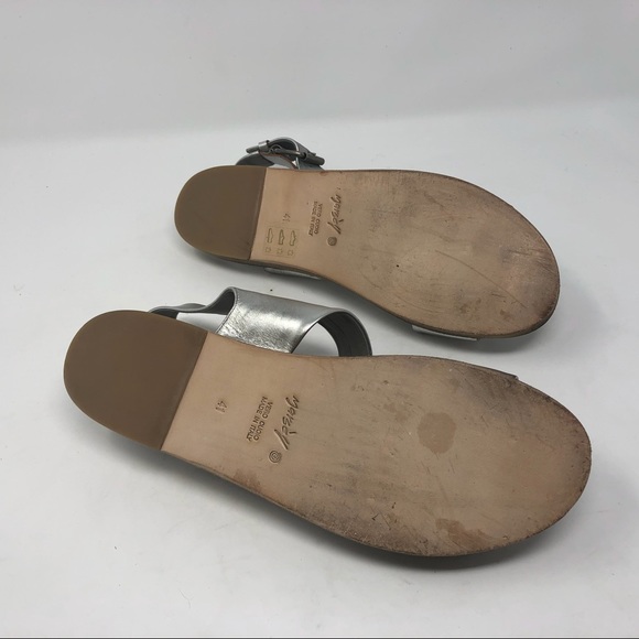 Marséll Silver Platform Buckle Sandals - Picture 7 of 8